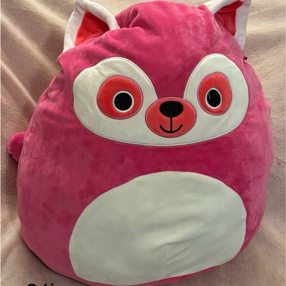 Squishmallows Pink and White Fox Plush - Picture 1 of 1